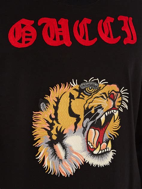 tiger gucci shirt|gucci tiger long sleeve shirt.